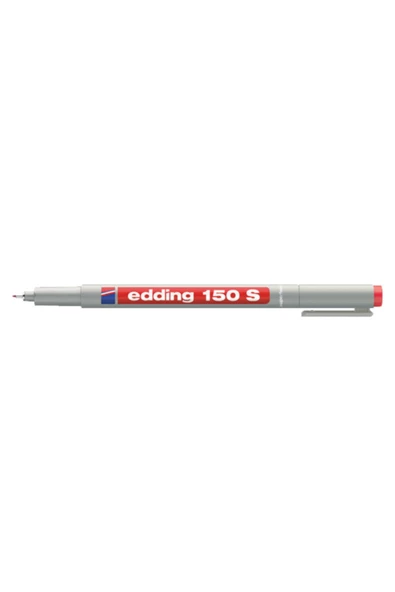 Edding Asetat Kalemi 150-02 S Kırmızı ( 10 Adet )