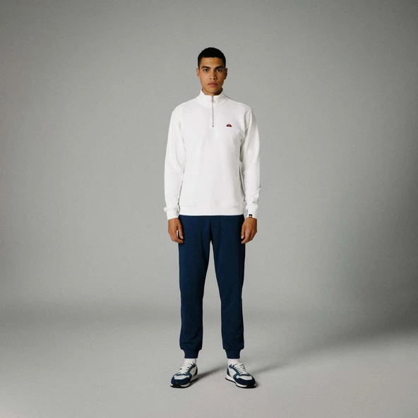 Ellesse Fermuarlı Sweatshirt Beyaz Erkek EM465 - 3