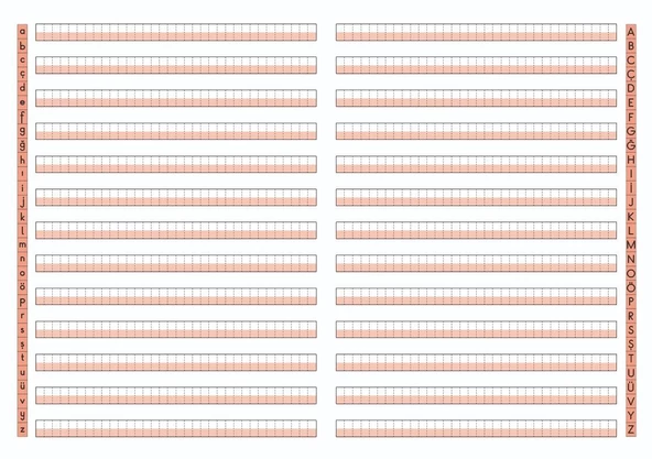 Dik Temel Harflere Uygun Güzel Yazı Defteri - 1.Sınıf - 96 Sayfa - Büyük Boy- 2 Adet - 3
