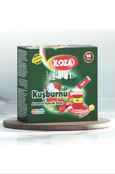 Koza Tek İçimlik Kuşburnu Aromalı Toz İçecek 50'li