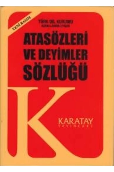 Karatay / Atasözleri Ve Deyimler Sözlüğü (Plastik Kapak)