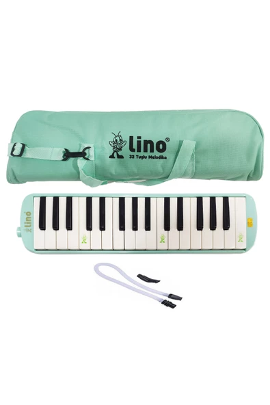 Lino Ln-32Pyes Melodika 32 Tuşlu Bez Çanta Pastel Yeşil