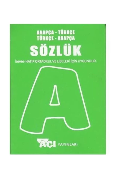 Açı Yayınları / Arapça Türkçe Sözlük