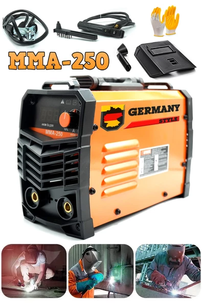 Germany Style MMA-250 Alman Copperx Çift Kartlı 250 Amper İnvertör Kaynak Makinası