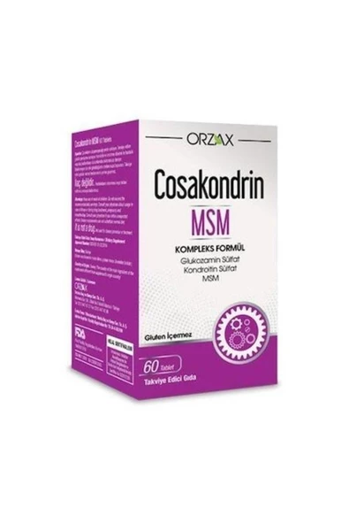 ORZAX COSAKONDRİN MSM 60 TABLET - Resim 3