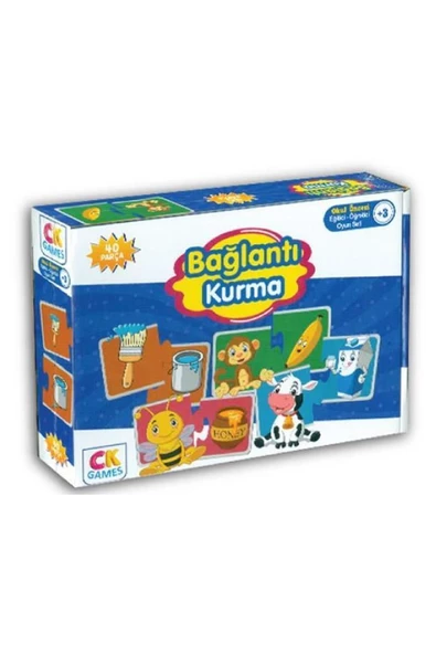 Eğitici Oyun Bağlantı Kurma Puzzle 40 Parça