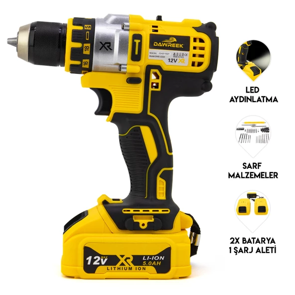 Dawreek 10mm Dw3p Çelik Mandren Vidalama