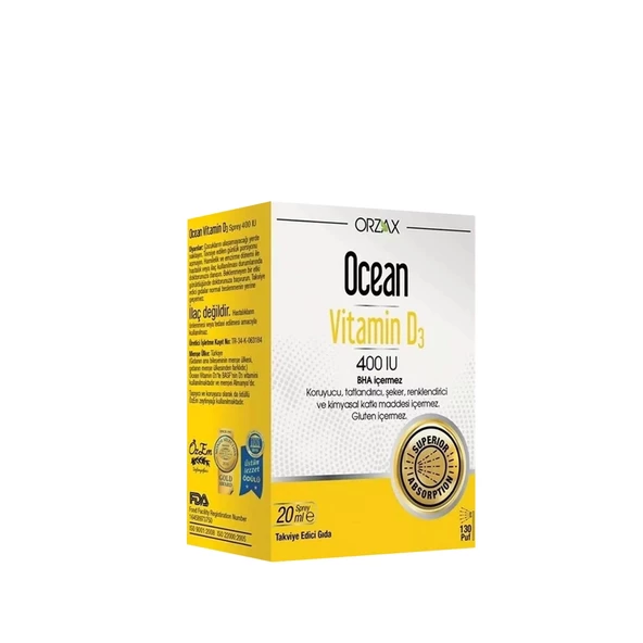 OCEAN VİTAMİN D3 400 IU SPREY 20 ML