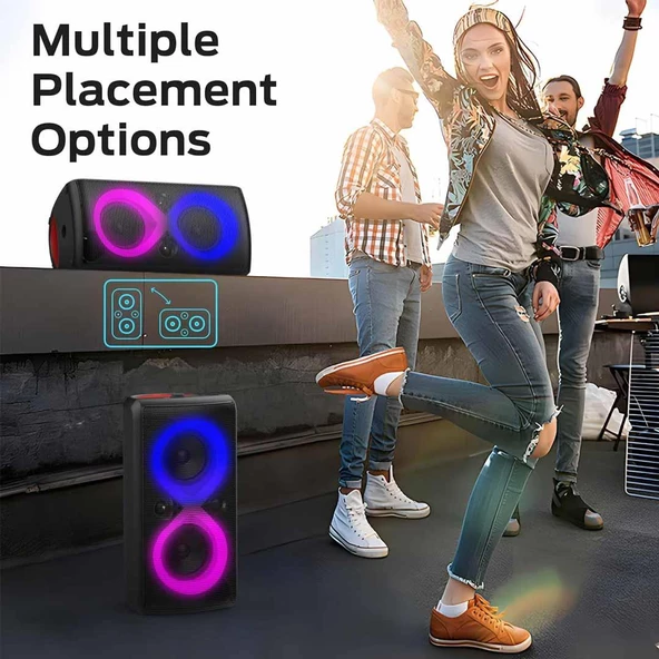 Monster Cycle Plus 2 Mikrofonlu Bluetooth Hoparlör 120W - 4