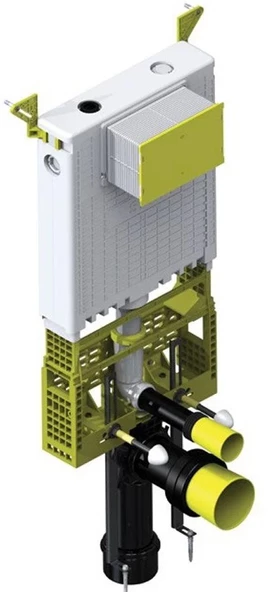 Serel Smooth Asma Klozet İçin Metal Ayaklı Gömme Rezervuar Tam Takım Set - Resim 3