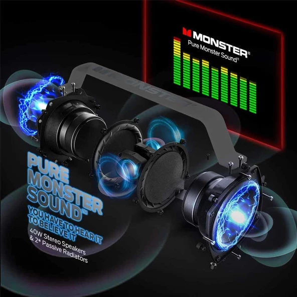 Monster Adventurer Force IPX7 Su Geçirmez Bluetooth Hoparlör 80W - 4