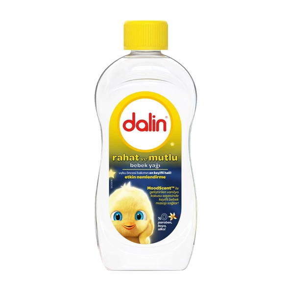 Dalin Bebek Yağı 300ML Rahat ve Mutlu Vanilya Kokulu Nemlendirici