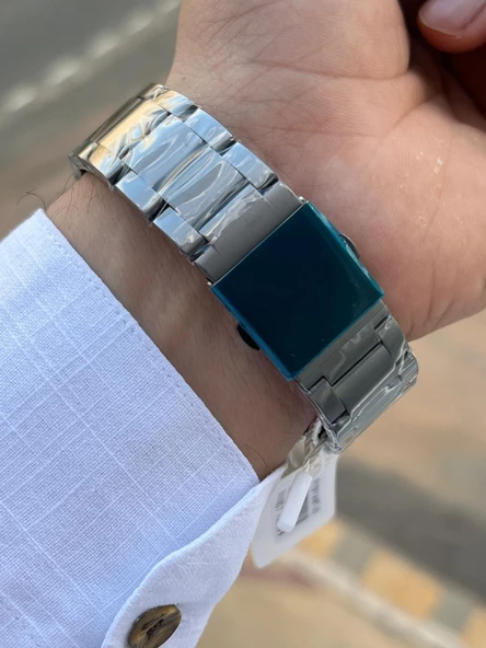 Ferro Çelik Kordon Takvimli Kadran 30 Mt Suya Dayanıklı Erkek Kol Saati EFM11911-BG - Resim 6