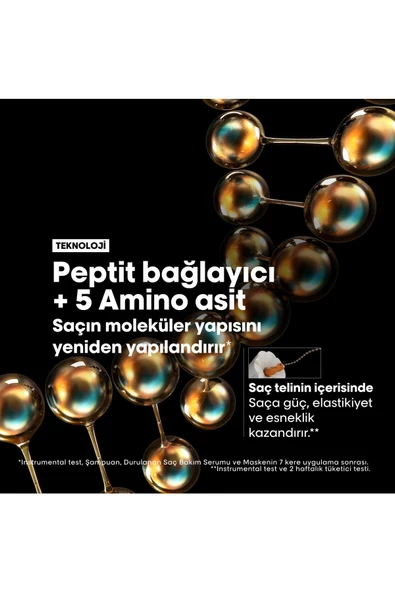 Loreal Professionnel Absolut Repair Molecular Tüm Yıpranmış Saçlar İçin Yoğun Onarıcı Maske 250 ml - Resim 5