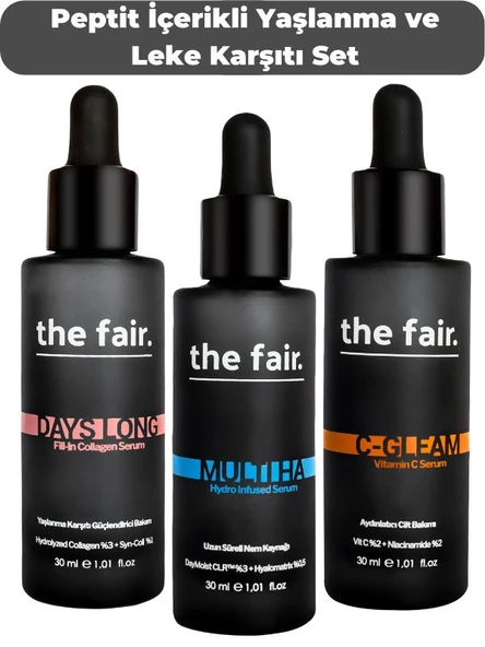 the fair. Peptit İçerikli Yaşlanma ve Leke Karşıtı Set