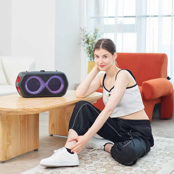 Monster Musicbox Go 2 Mikrofonlu Bluetooth Hoparlör 80W - 6