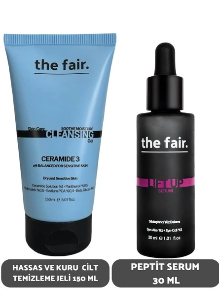 the fair. Hassas ve Kuru Cilt Temizleme Jeli 150 ml ve Peptit Serum Seti 30 ml