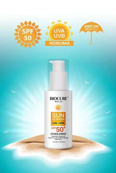 Biocure Face Protection SPF 50+ Güneş Koruyucu Krem  50ml - 2