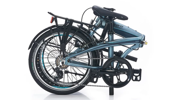 20J CARRARO FLEXI 106 KATLANIR BİSİKLET - METALİK ANTRASİT SİYAH SARI - 2