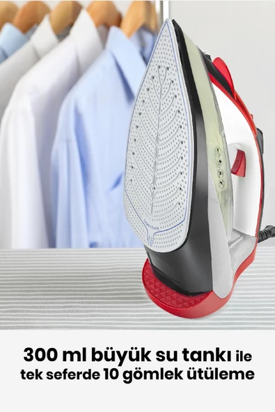 GOLDMASTER  Twist 2600 Watt Seramik Tabanlı 160 Gr Etkili Şok Buharlı Ütü - 5