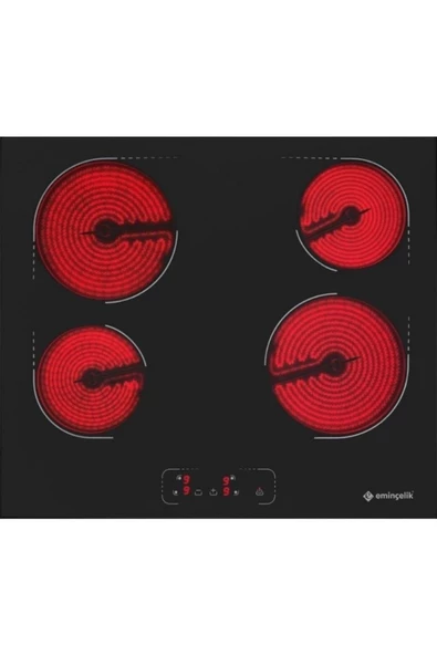 Eminçelik  Ec-ah Vc04 Bg60 Ankastre 4 Gözlü Elektrikli Ocak Sancak Alimer