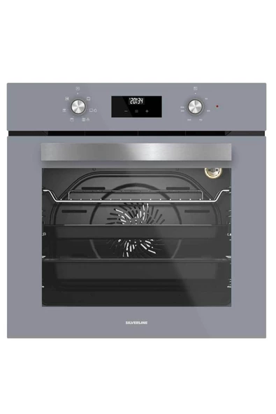 Silverline  Luno Karma Gri Cam Ankastre Set 3420 - Cs5335s01 - Bo6502s02 - 3