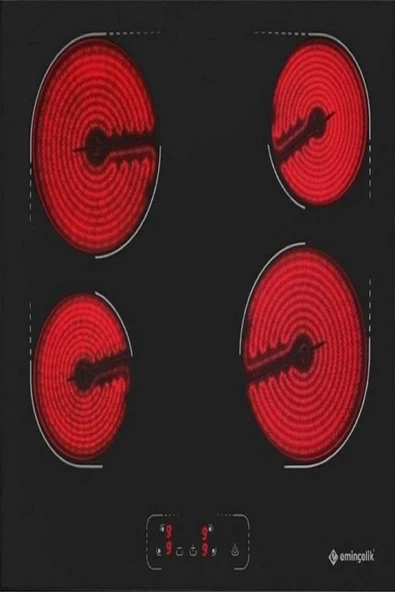 Eminçelik  Ec-ah Vc04 Bg60 Ankastre 4 Gözlü Elektrikli Ocak Sancak Alimer - 2