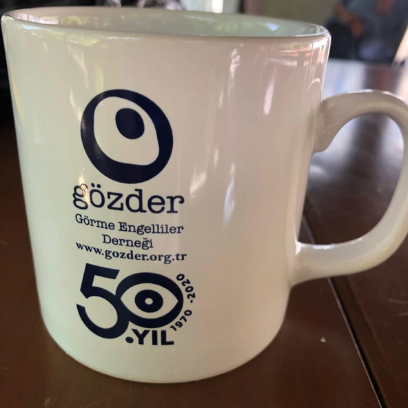 "Yeter ki Kalpler Kör Olmasın" Kupa.  Satışlardan elde edilecek tüm gelir Görme Engelliler Derneği' ne aktarılacaktır. - 2