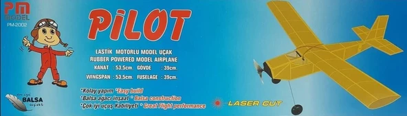 PM Model 2002 Pilot Lastik Motorlu Demonte Serbest Uçuş Modeli