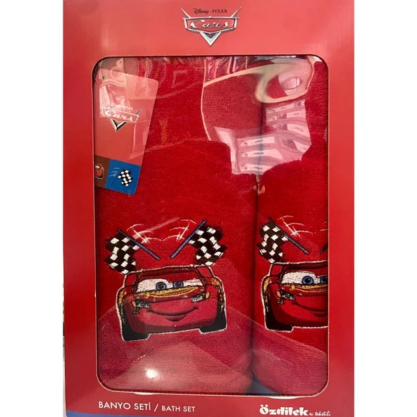 Özdilek Disney Cars Mc Queen Banyo Seti Kırmızı