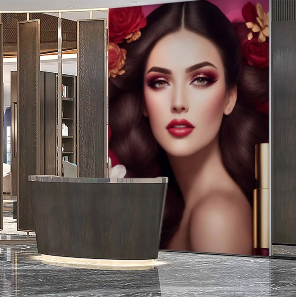 Kadın Güzellik Merkezi Duvar Kağıdı Baskı - Resim 2