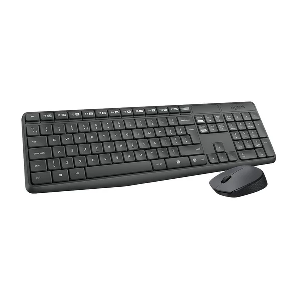 Logitech MK235 Siyah Kablosuz Klavye Mouse Set 920-007925 - 2