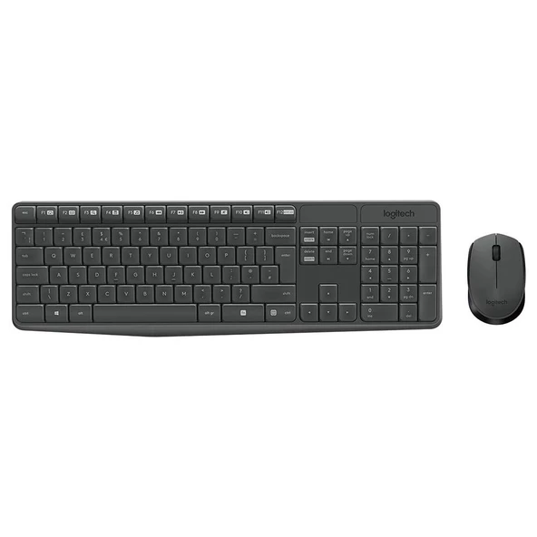 Logitech MK235 Siyah Kablosuz Klavye Mouse Set 920-007925