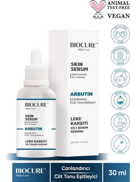 Biocure Arbutin Leke Karşıtı & Canlandırıcı & Aydınlatıcı Cilt Bakım Serumu 30 ml - 4