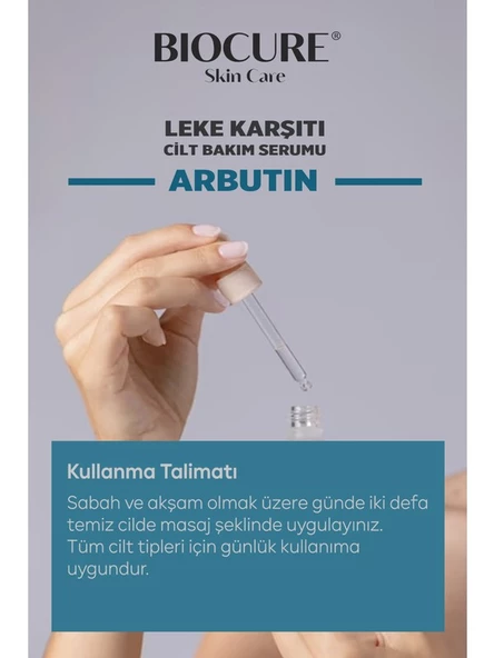 Biocure Arbutin Leke Karşıtı & Canlandırıcı & Aydınlatıcı Cilt Bakım Serumu 30 ml - 2
