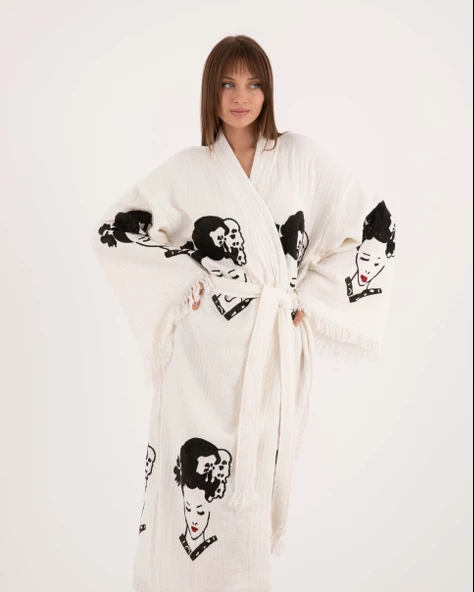 Bornoz ,Plaj Kıyafeti,Kimono , Kaftan ,Sabahlık & Japon Estetiği - 5