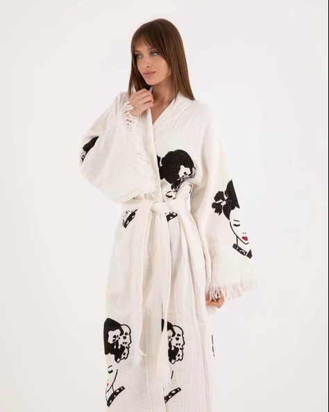 Bornoz ,Plaj Kıyafeti,Kimono , Kaftan ,Sabahlık & Japon Estetiği - 4