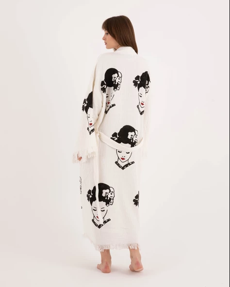 Bornoz ,Plaj Kıyafeti,Kimono , Kaftan ,Sabahlık & Japon Estetiği - 7
