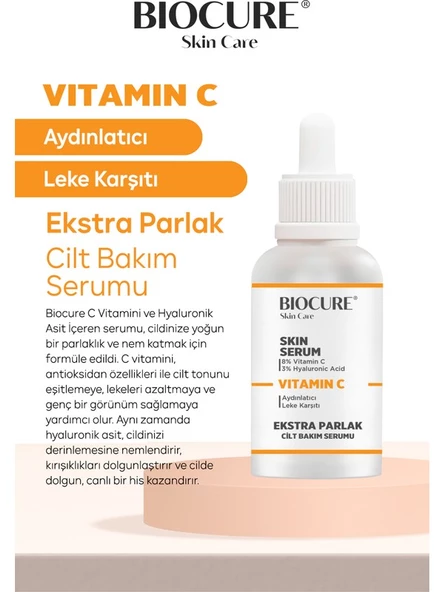 Biocure C Vitamini & Hyaluronik Asit Extra Parlak Aydınlatıcı Ve Leke Karşıtı Yüz Serumu 30 Ml - 3