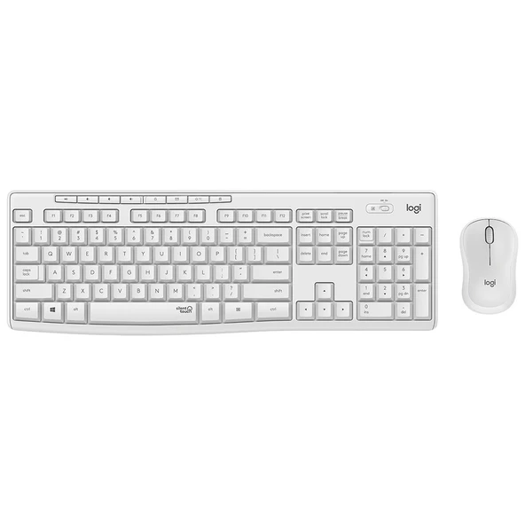 Logitech MK295 Beyaz Kablosuz Klavye Mouse Set 920-010089