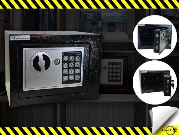 Çelik Şifreli ve Anahtarlı Para Kasası