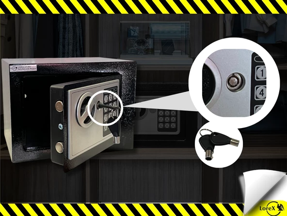 Çelik Şifreli ve Anahtarlı Para Kasası - 2