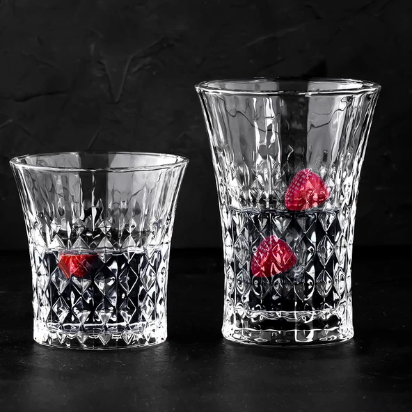 Porsima 234 12'li Cam Bardak Seti - Su, Kahve, Meşrubat Bardağı - Su, Bardak Takımı 200ml - 260ml - 365ml - 7