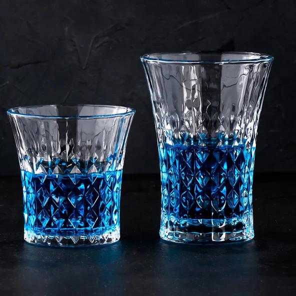 Porsima 234 12'li Cam Bardak Seti - Su, Kahve, Meşrubat Bardağı - Su, Bardak Takımı 200ml - 260ml - 365ml - 5