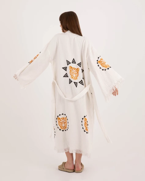 Bornoz ,Plaj Kıyafeti,Kimono , Kaftan ,Sabahlık &   Leopar Gücü - 9