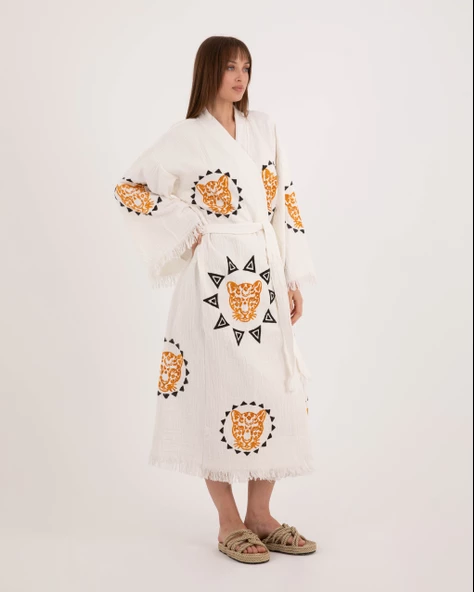 Bornoz ,Plaj Kıyafeti,Kimono , Kaftan ,Sabahlık &   Leopar Gücü - 3