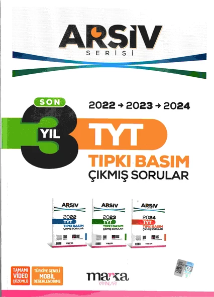 Marka Yayınları TYT Son 3 Yıl ARŞİV Serisi Tıpkı Basım Fasikül Fasikül Çıkmış Sorular Çözümlü - 2