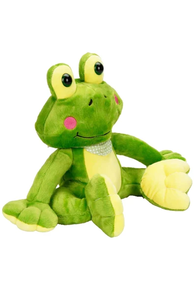 30 cm Boyunda, Fularlı Şıklıkta Peluş Kurbağa ile Tanışın! - 4