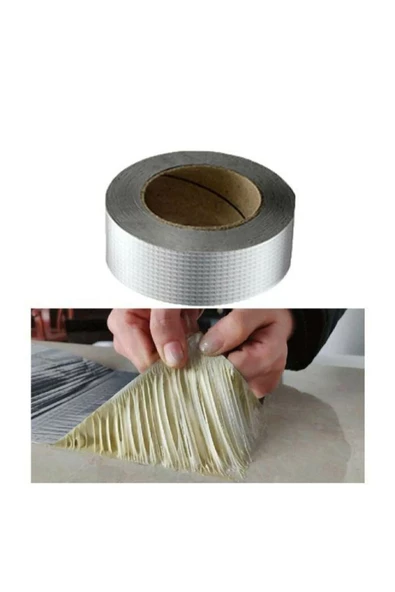 SPRENDA Alüminyum Folyo Bant Su Sızdırmaz Bant Çatı Boru Tamir Tadilat 2 mt X 72 mm - 2