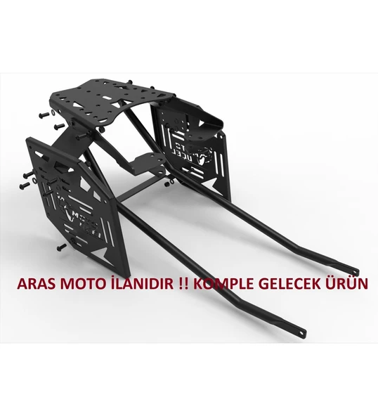 Bajaj Dominar 400-D250-400Ug Uyumlu Çanta Demiri+Yan Çanta Demir 3Lü Set Topcase (2017-2024)- Arasmoto
